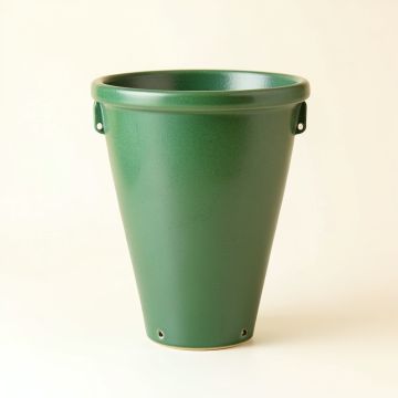 Slate Crossing Empty Railing Planter With Integral Brackets - Green (synthetic illustration; no displayed measurements)