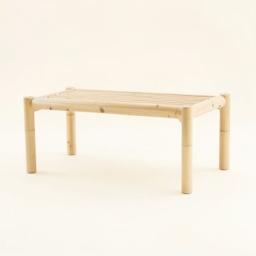 Shore Arc Indoor Bench - Ivory (synthetic illustration; no displayed measurements)