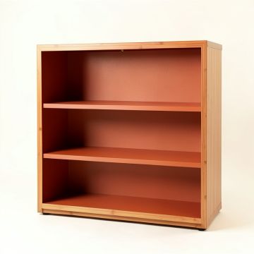 Cedar Bend Freestanding Bookcase - Terracotta (synthetic illustration; no displayed measurements)