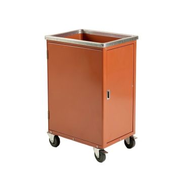 Ash Bluff Empty Rolling Workshop Cart - Terracotta