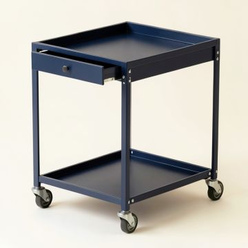 Lake Branch Empty Rolling Workshop Cart - Navy (synthetic illustration; no displayed measurements)