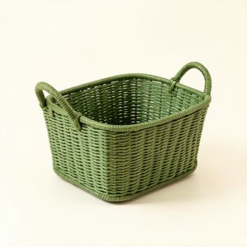 Oak Crest Empty Storage Basket - Green (synthetic illustration; no displayed measurements)