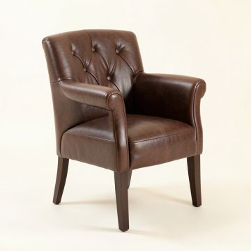 Creekmore Tufted Upholstered Parsons Chair In Brown (synthetic illustration; no displayed measurements)
