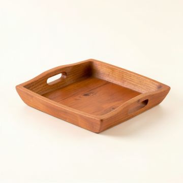 River Crest Serving Tray - Terracotta (synthetic illustration; no displayed measurements)