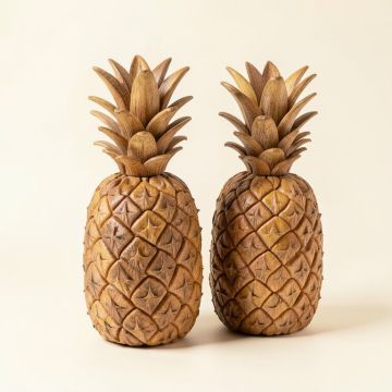Ruthar Pineapple 2 Piece Sculpture Set (synthetic illustration; no displayed measurements)