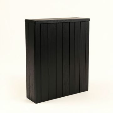 River Crest Narrow Outdoor Storage Bench - Black (synthetic illustration; no displayed measurements)