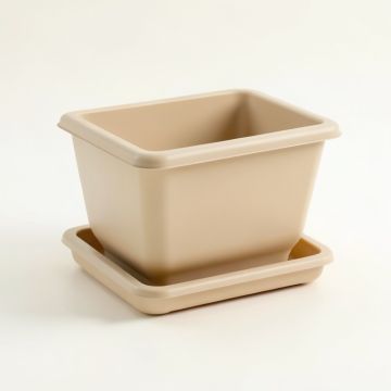 Maple Brook Empty Raised Planter - Beige (synthetic illustration; no displayed measurements)