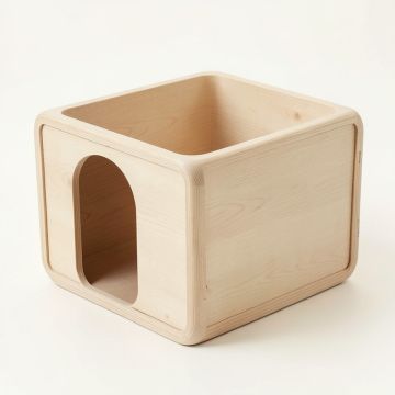 Laurel Bluff Empty Furniture-Style Litter Enclosure - Beige (synthetic illustration; no displayed measurements)