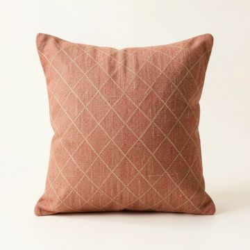Rowan Crest Filled Accent Pillow - Terracotta (synthetic illustration; no displayed measurements)