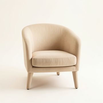 Summit Crossing Upholstered Armchair - Beige (synthetic illustration; no displayed measurements)