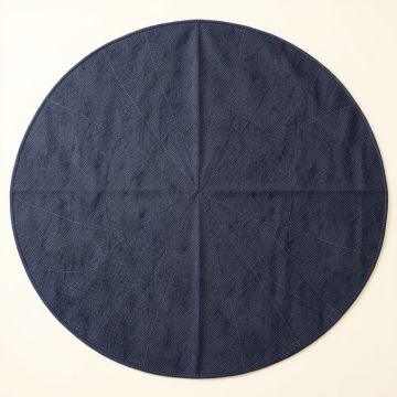 Harbor Bend Round Area Rug - Navy (synthetic illustration; no displayed measurements)