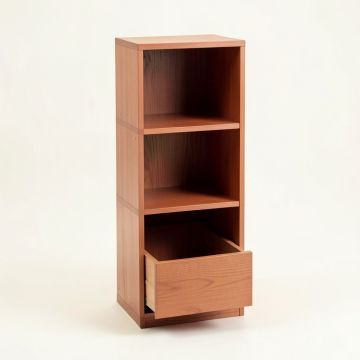 Hazel Arc Narrow Cubby Tower (synthetic illustration; no displayed measurements)