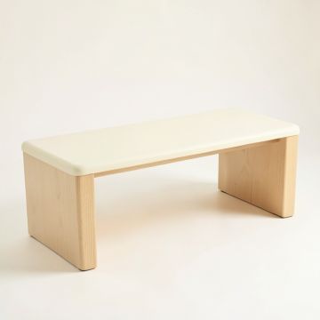 Sage Bluff Indoor Bench - Cream (synthetic illustration; no displayed measurements)