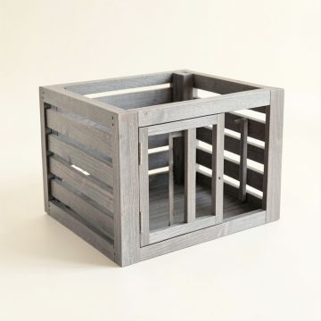 Harbor Bend Empty Furniture-Style Pet Crate - Gray (synthetic illustration; no displayed measurements)