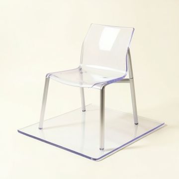 Cleartex Ultimat Hard Floor Straight Edge Chair Mat (synthetic illustration; no displayed measurements)