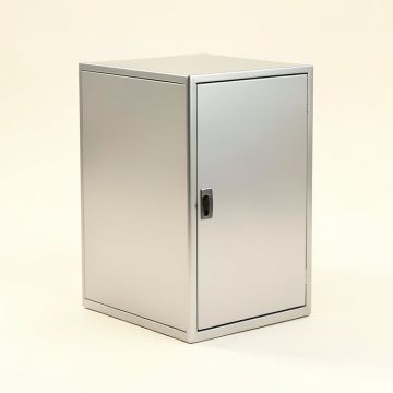 72 '' H X 30 '' W X 21 '' D Platinum Metallic Indoor Storage Locker (synthetic illustration; no displayed measurements)