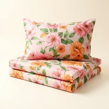 Flowers Pillowcase (synthetic illustration; no displayed measurements)