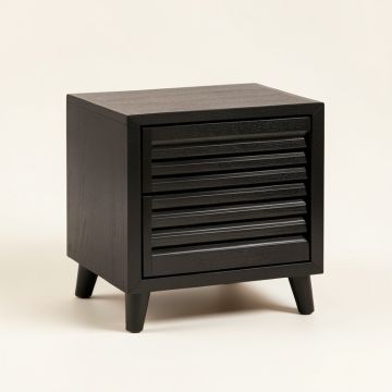 Aspen Bluff Nightstand - Black (synthetic illustration; no displayed measurements)