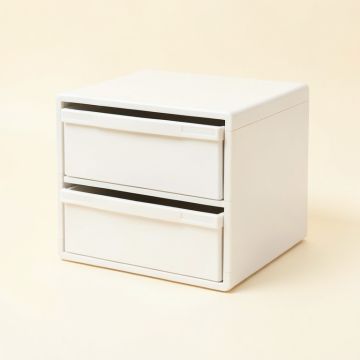 Summit Dell Small-Parts Storage Drawer Cabinet - White (synthetic illustration; no displayed measurements)