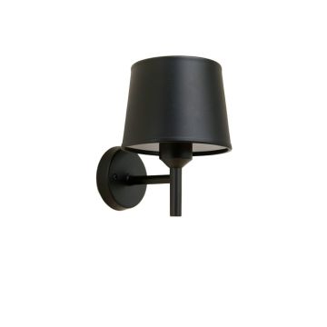 Dawn Crossing Wall Sconce Mounted On A Plain Wall - Black