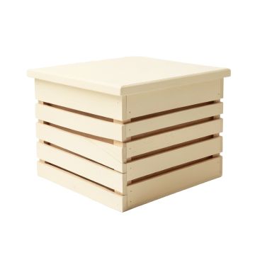 Glen Crossing Closed Outdoor Storage Box - Cream