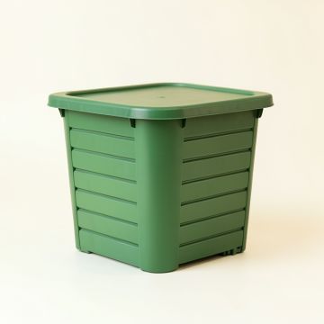 Cove Brook Closed Garden Compost Bin - Green (synthetic illustration; no displayed measurements)