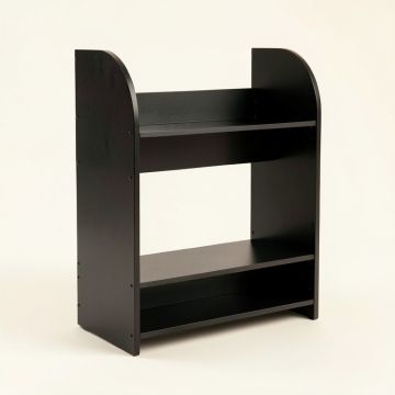 Ash Field Desktop Shelving Unit - Black (synthetic illustration; no displayed measurements)