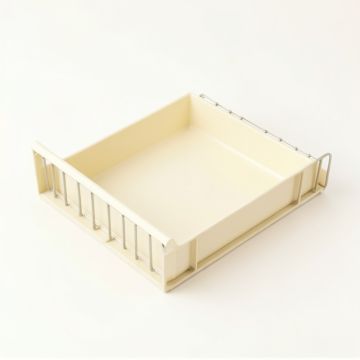 Willow Canyon Empty Under-Desk Cable Tray - Cream (synthetic illustration; no displayed measurements)