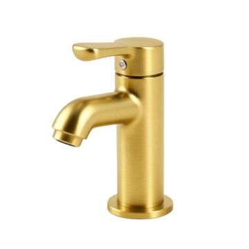 Commercial Single Hole Bathroom Faucet With Drain Assembly