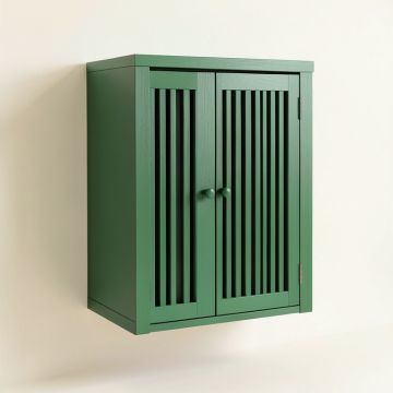 Cliff Bluff Wall-Mounted Laundry Cabinet - Green (synthetic illustration; no displayed measurements)