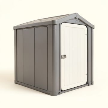 Manor 6 Ft. W X 7.5 Ft. D Plastic Storage Shed (synthetic illustration; no displayed measurements)