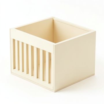 Pine Bend Empty Furniture-Style Litter Enclosure - Cream (synthetic illustration; no displayed measurements)