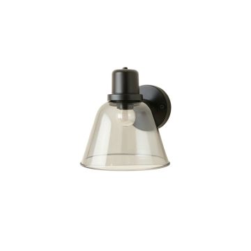 Linden Canyon Wall Sconce Mounted On A Plain Wall - Gray