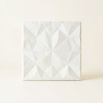 Willow Canyon Uninstalled Square Decorative Tile - White (synthetic illustration; no displayed measurements)