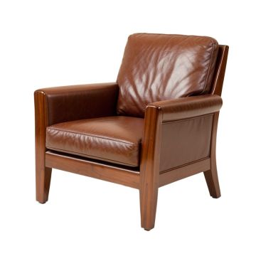 Idina 26 '' Wide Genuine Leather Lounge Chair