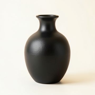 Flint Bluff Empty Decorative Vase - Black (synthetic illustration; no displayed measurements)