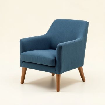 Boxworth Upholstered Arm Chair In Blue (synthetic illustration; no displayed measurements)