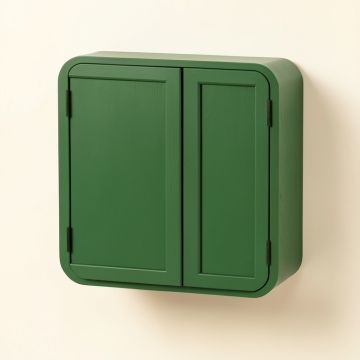 Holly Arc Wall-Mounted Entry Cabinet (synthetic illustration; no displayed measurements)