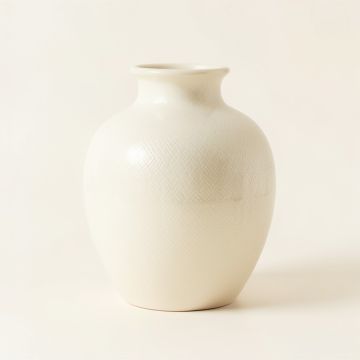 River Bend Empty Decorative Vase - Ivory (synthetic illustration; no displayed measurements)