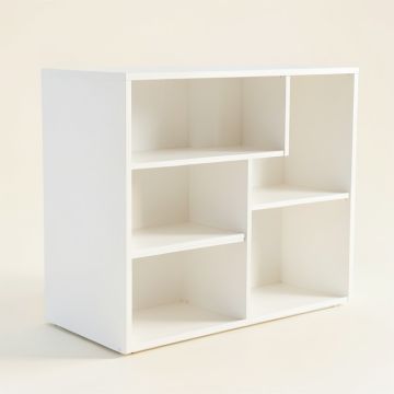 Rowan Dale Desktop Shelving Unit - White (synthetic illustration; no displayed measurements)