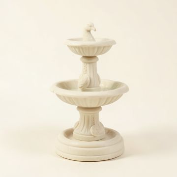 Resin Staverden Castle Peacock Fountain (synthetic illustration; no displayed measurements)