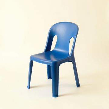 Willow Arc Small Chair - Blue (synthetic illustration; no displayed measurements)