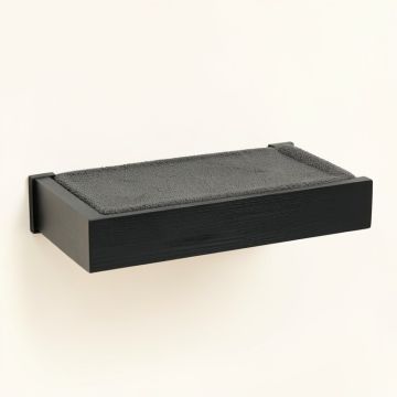 Slate Branch Wall-Mounted Cat Perch - Black (synthetic illustration; no displayed measurements)