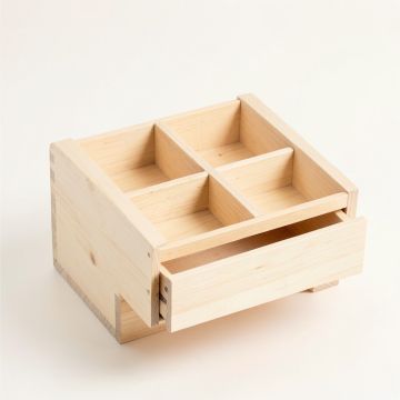 Clay Bridge Empty Coffee-Station Organizer - Ivory (synthetic illustration; no displayed measurements)