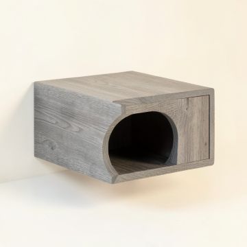 Summit Falls Wall-Mounted Cat Perch - Gray (synthetic illustration; no displayed measurements)