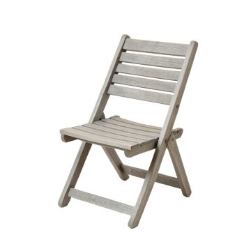 Slate Crest Folding Outdoor Chair - Gray