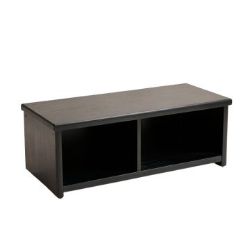 Lake Brook Shoe Storage Bench - Black