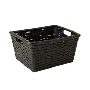 Spruce Bluff Empty Storage Basket - Black
