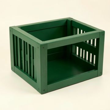 Briar Bridge Empty Furniture-Style Pet Crate - Green (synthetic illustration; no displayed measurements)