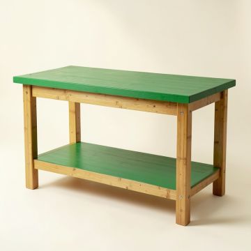 Summit Bluff Empty Workshop Workbench - Green (synthetic illustration; no displayed measurements)